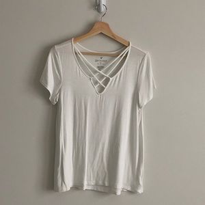 American Eagle White Modal T-Shirt